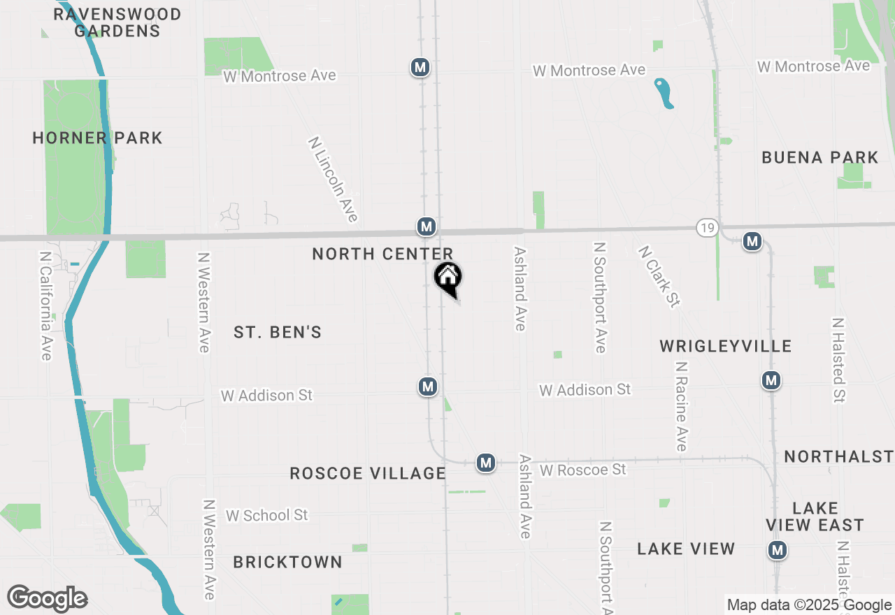 Map of 3807 N Ravenswood Avenue #1, Chicago, IL 60613