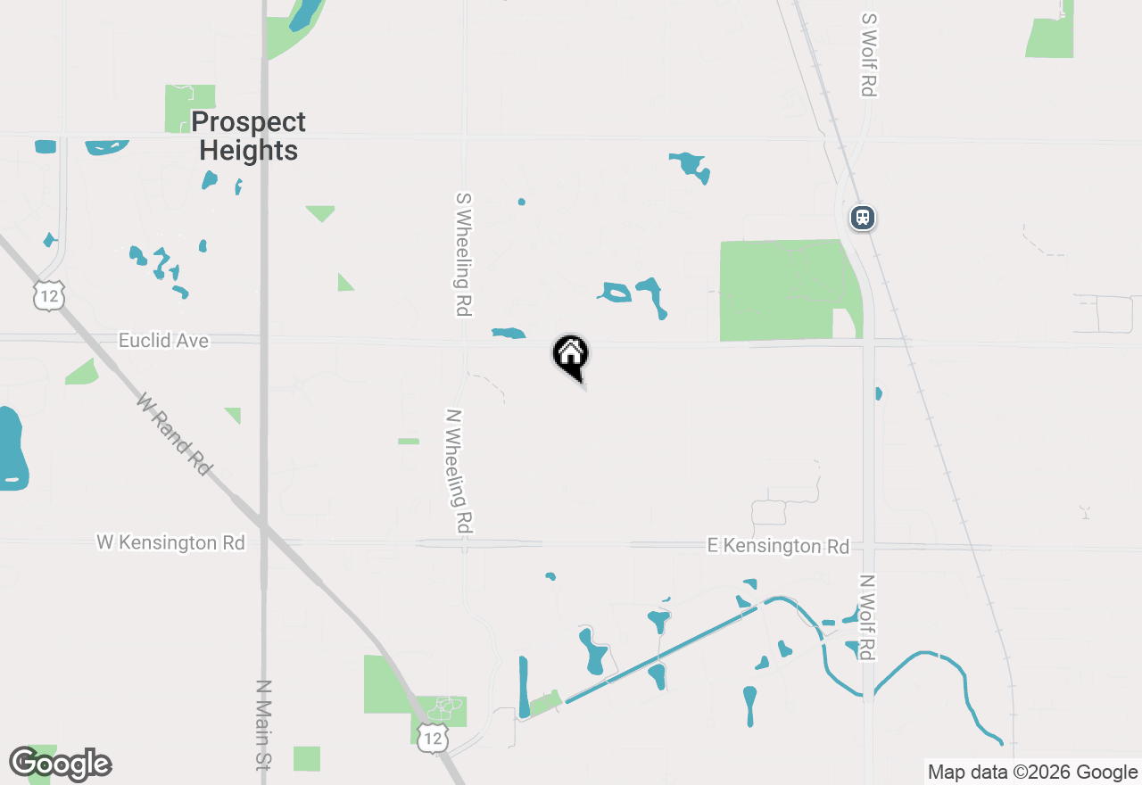 Map of 1121 N Greenfield Lane, Mount Prospect, IL 60056