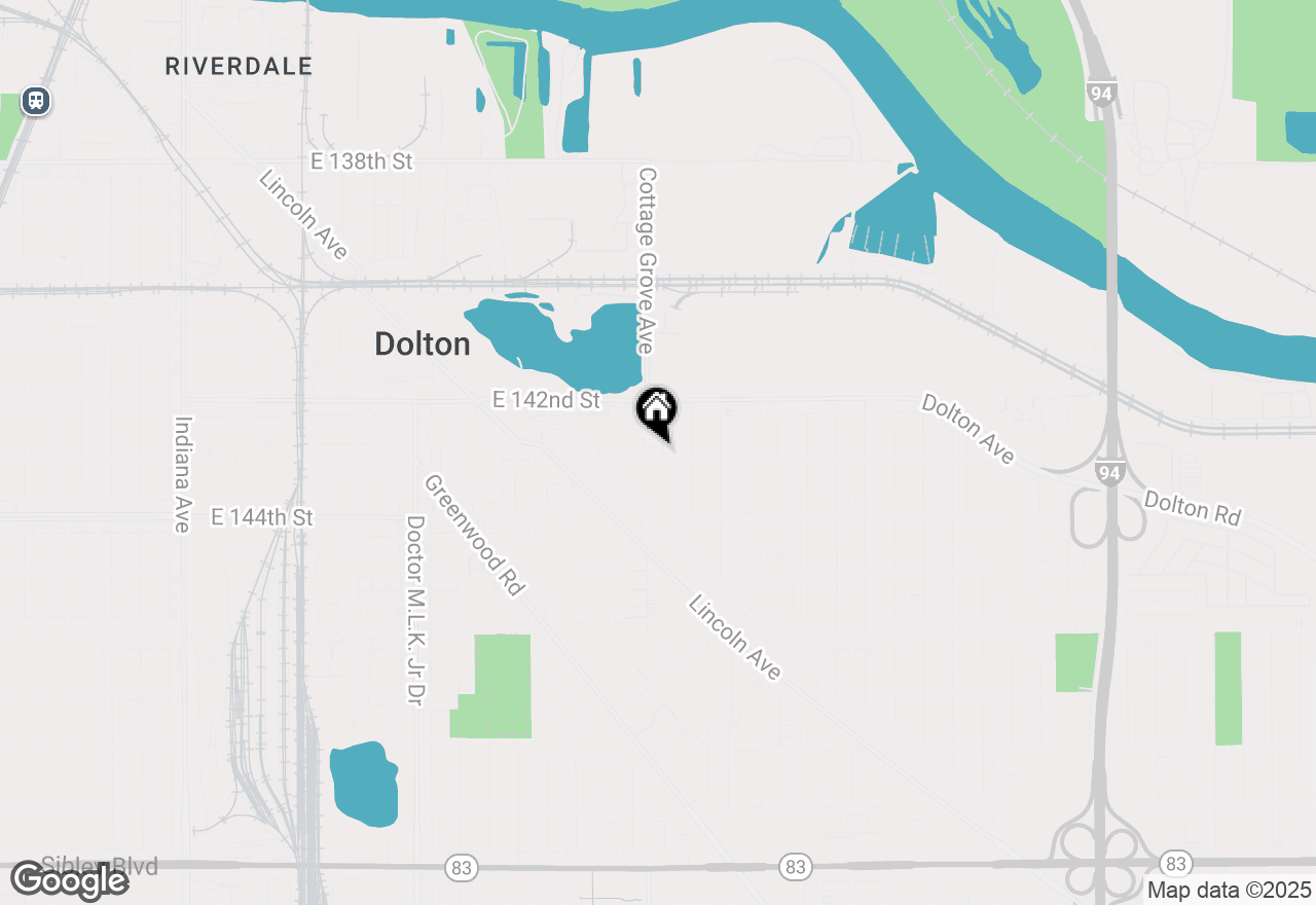 Map of (Address confidential), Dolton, Illinois 60419