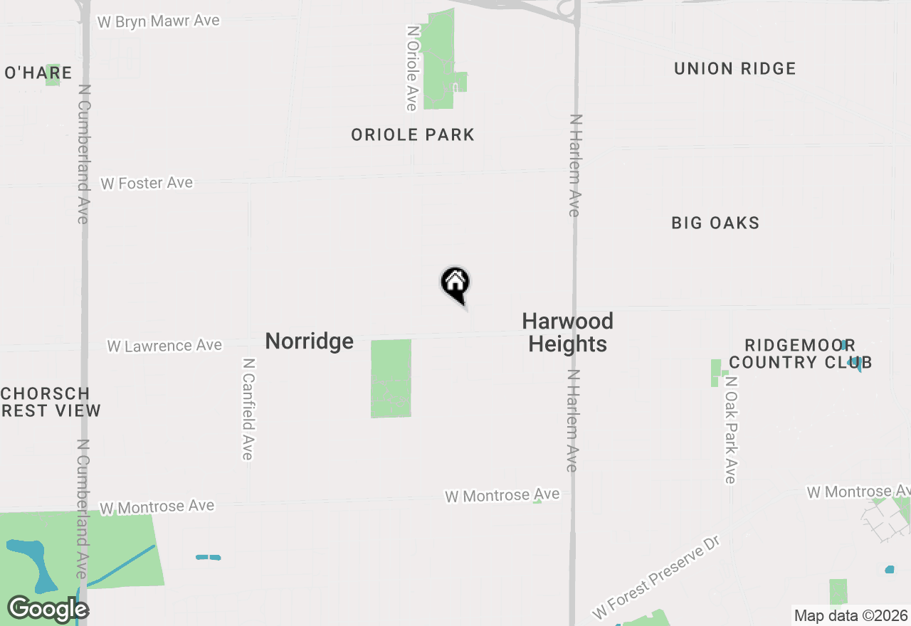 Map of 4833 N Olcott Avenue #307, Harwood Heights, IL 60706