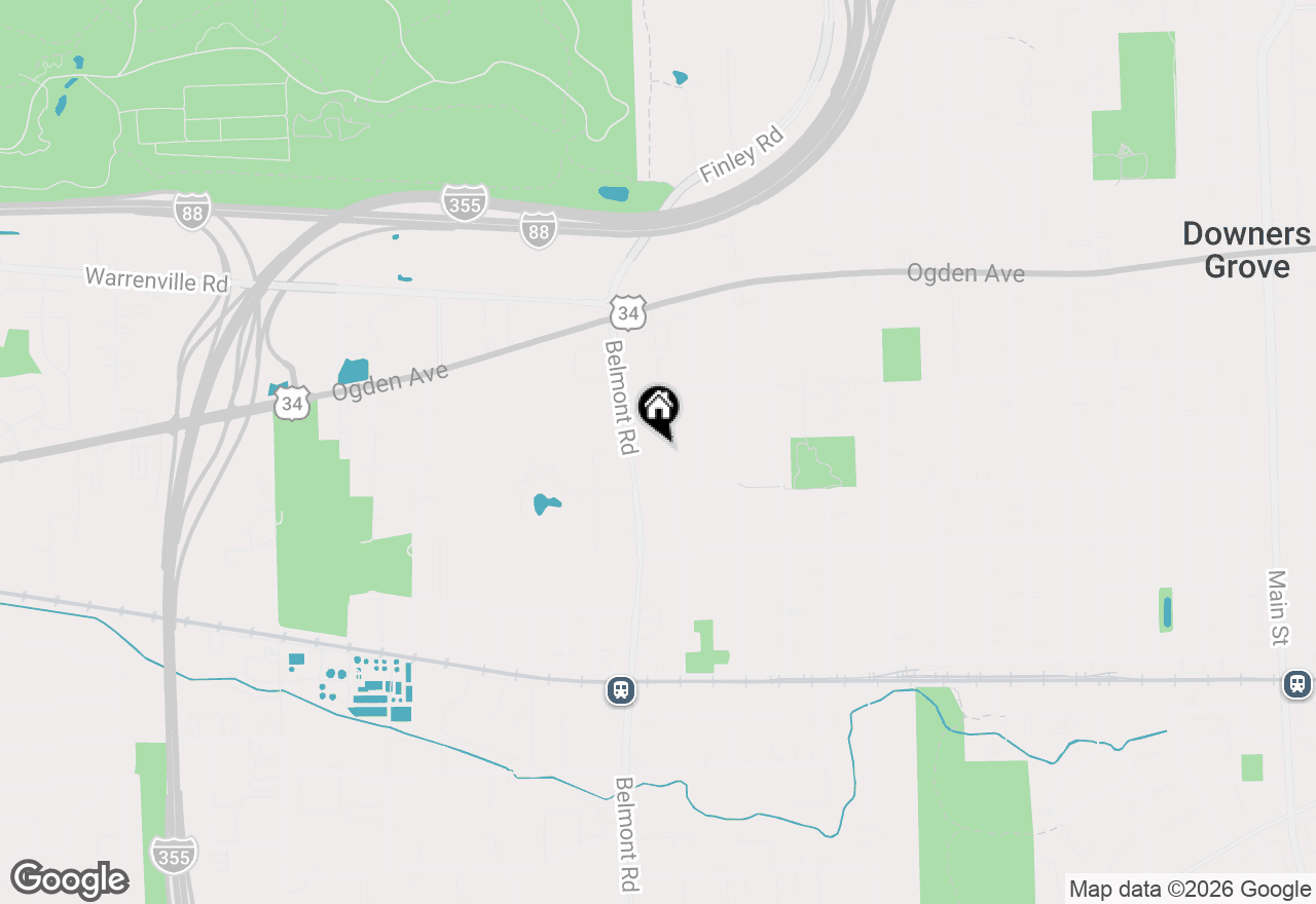 Map of 4608 Pershing Avenue, Downers Grove, IL 60515