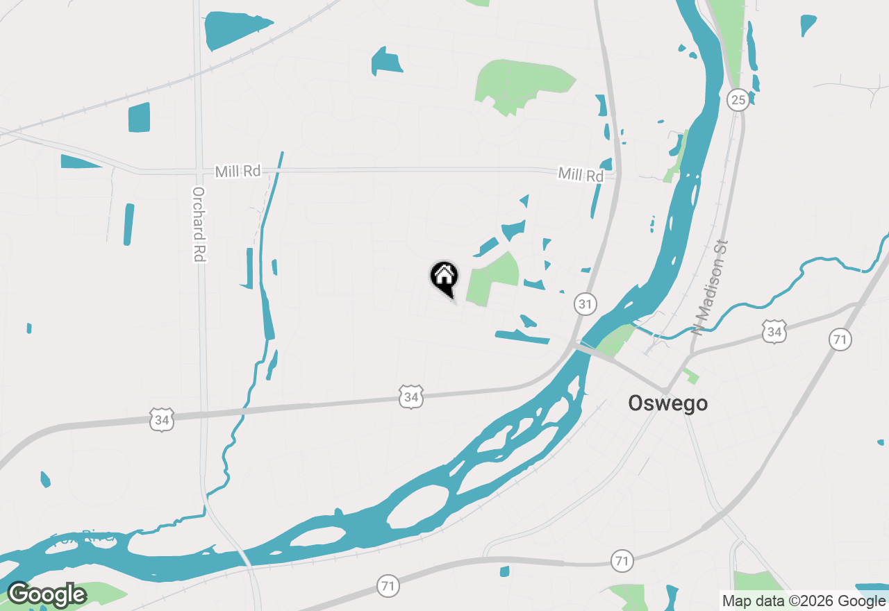 Map of 220 Presidential Boulevard, Oswego, IL 60543