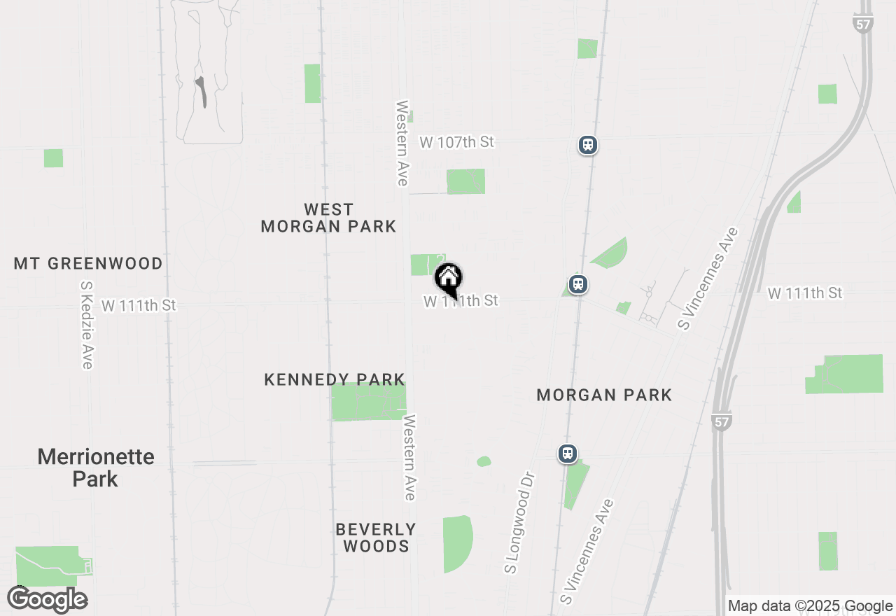 Map of 2261 W 111th Street #1S, Chicago, IL 60643