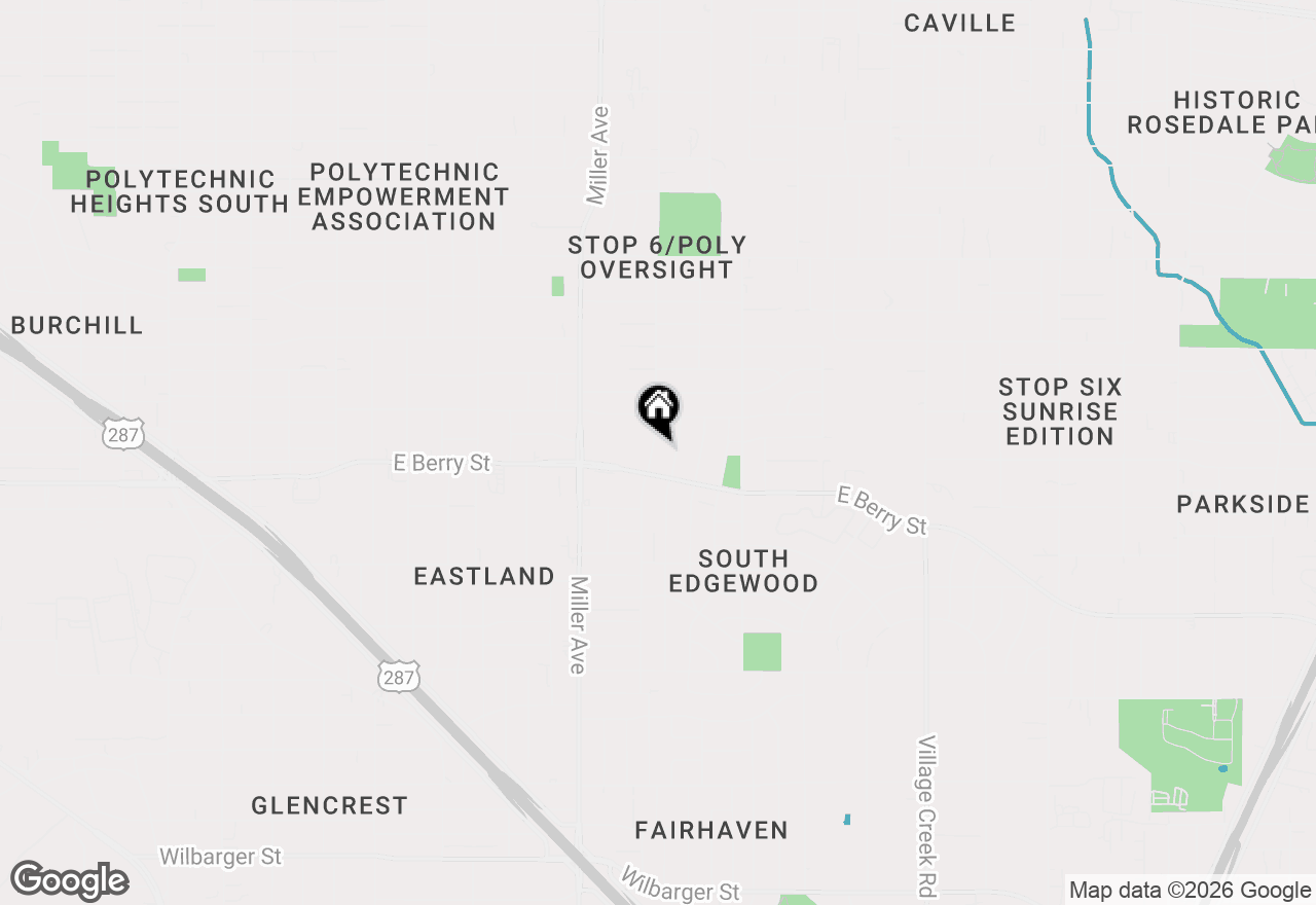 Map of 3005 Pate Drive, Fort Worth, TX 76105