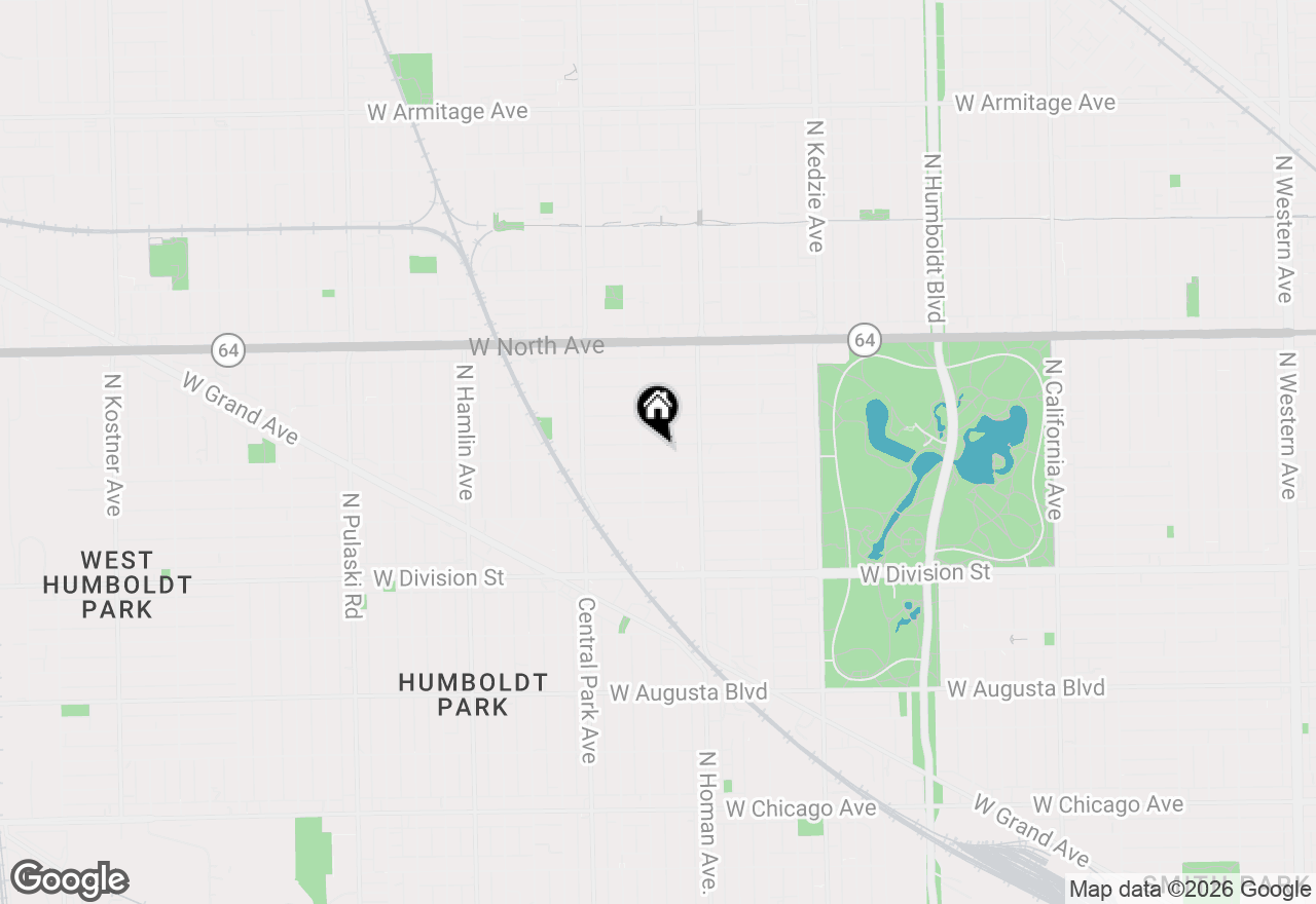 Map of 3440 W Hirsch Street, Chicago, IL 60651