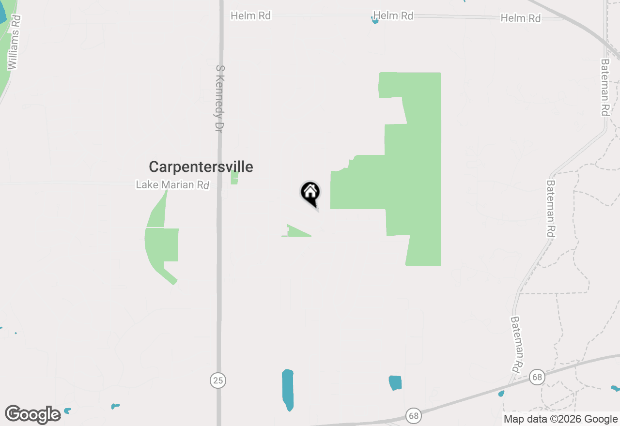 Map of 22 Meadowlark Lane, Carpentersville, IL 60110