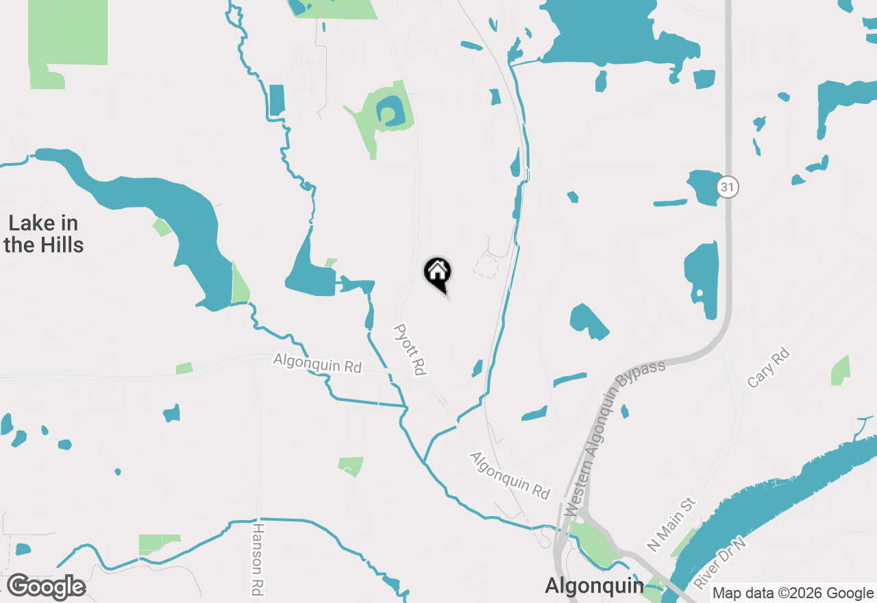 Map of 941 Mesa Drive, Lake In The Hills, IL 60156