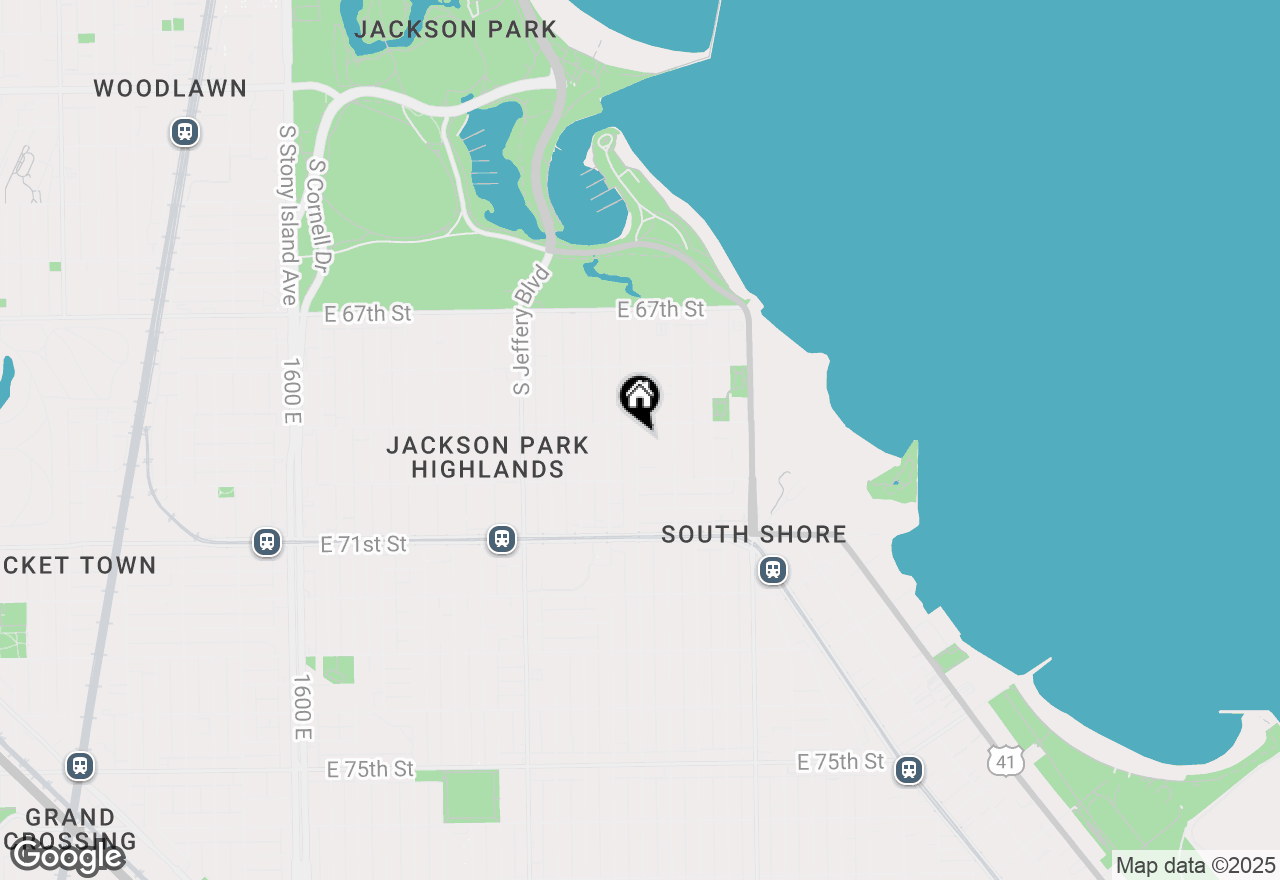 Map of 6909 S Paxton Avenue #3, Chicago, IL 60649