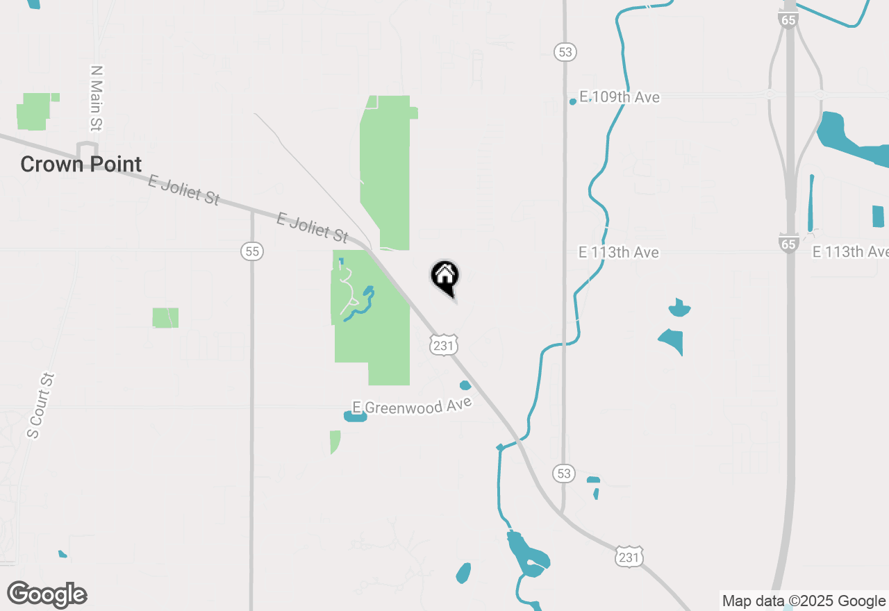 Map of 1593 Edith Way, Crown Point, IN 46307