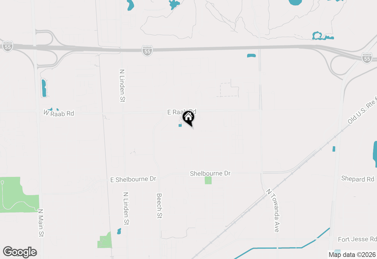 Map of 814 Landau Lane, Normal, IL 0