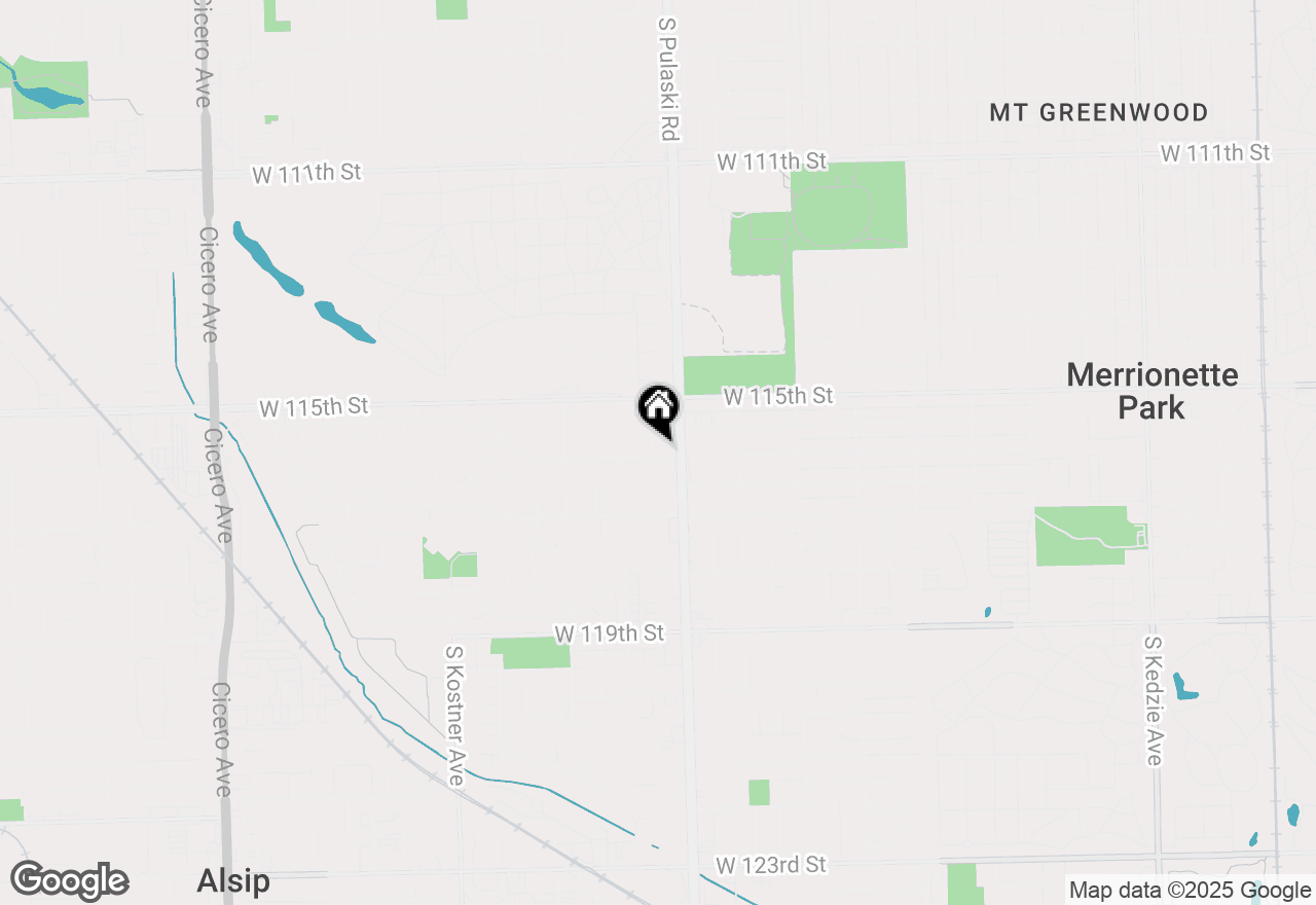 Map of 11551 S Komensky Avenue, Alsip, IL 60803