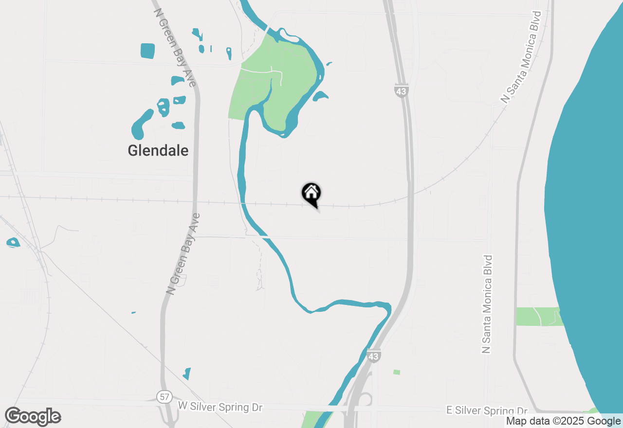 Map of 1002 W Glen River Rd, Glendale, WI 53217