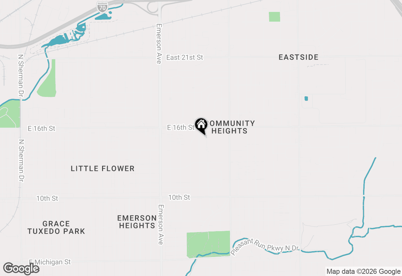 Map of 1531 N Downey Avenue, Indianapolis, IN 46219