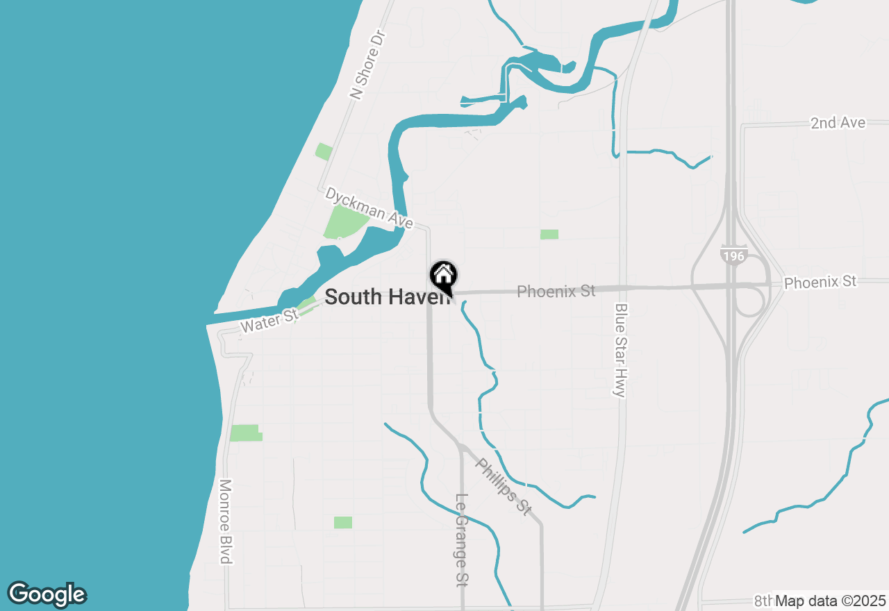 Map of 314 Pearl Street, South Haven, MI 49090