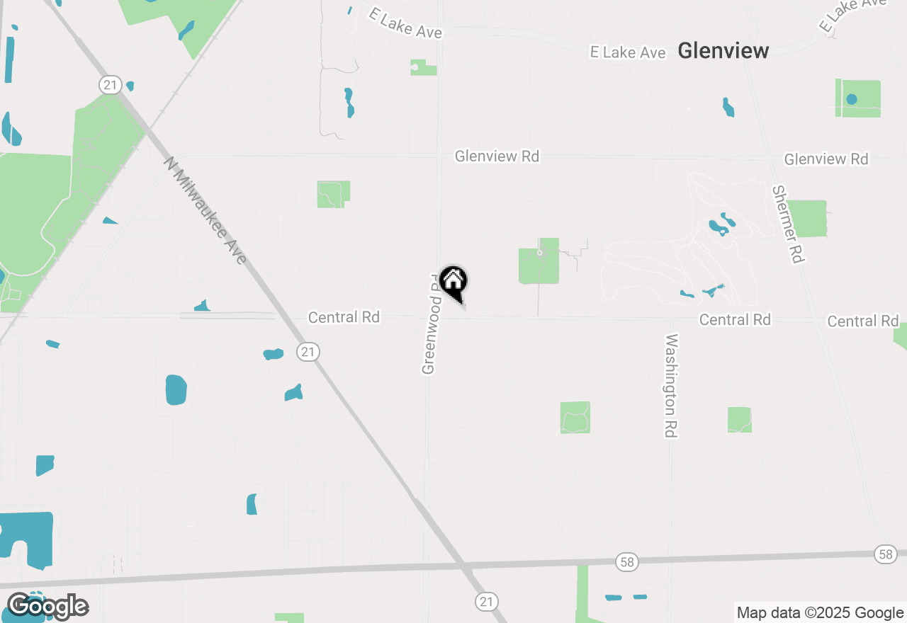 Map of 602 Glenshire Road, Glenview, IL 60025