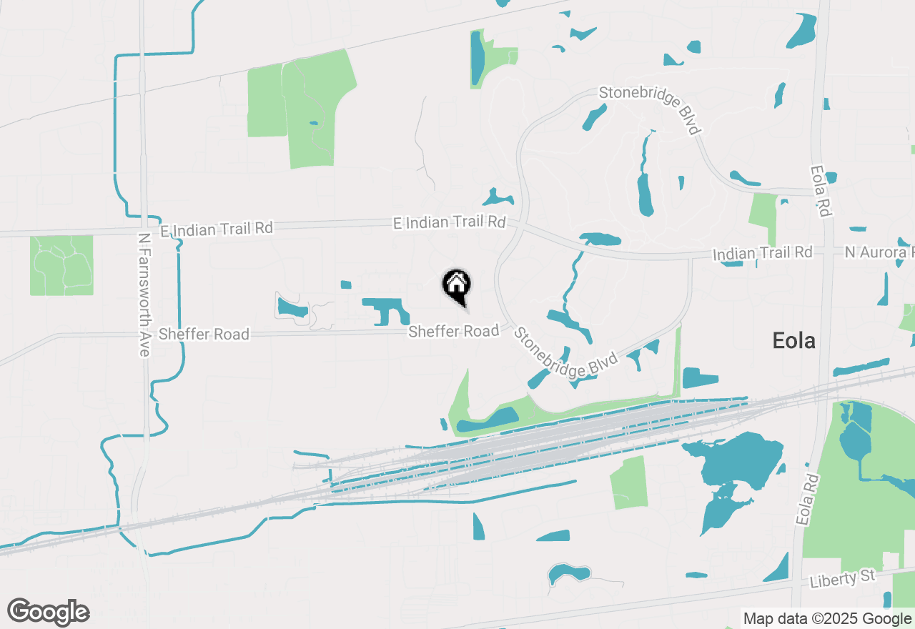 Map of 1114 Barkston Lane, Aurora, IL 60502