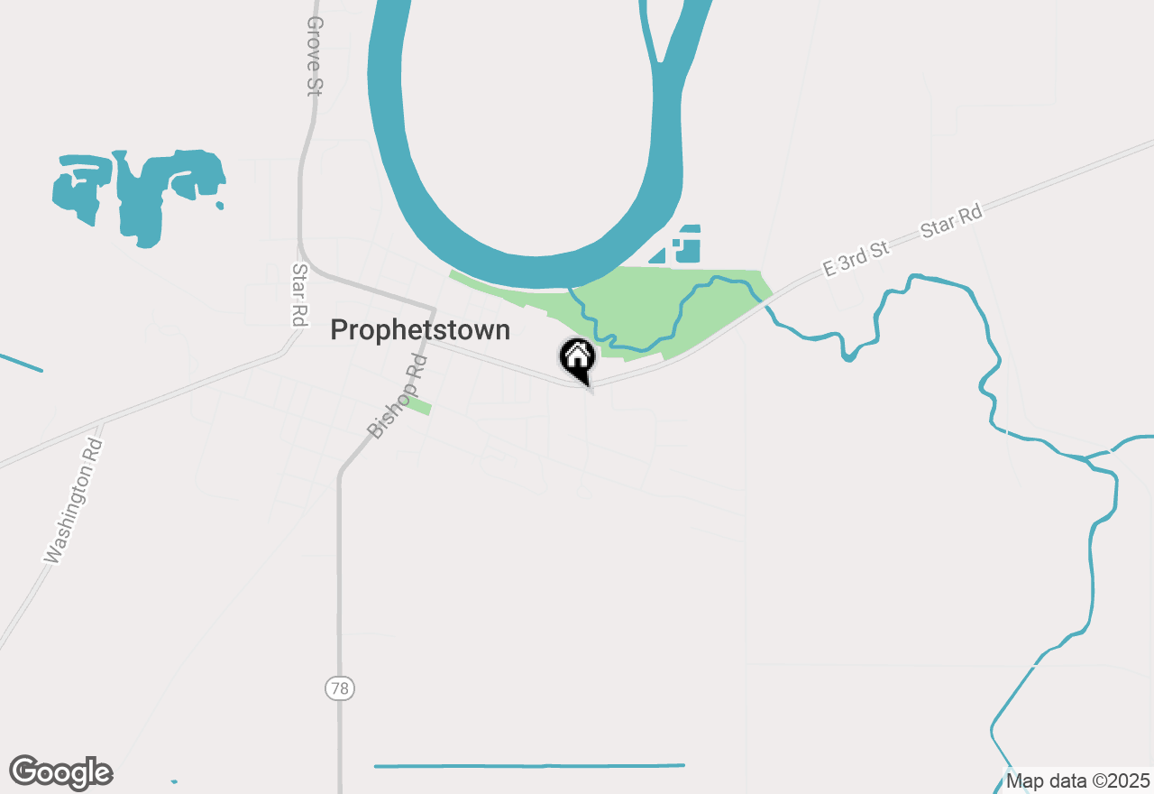 Map of 513 E 3rd Street, Prophetstown, IL 61277