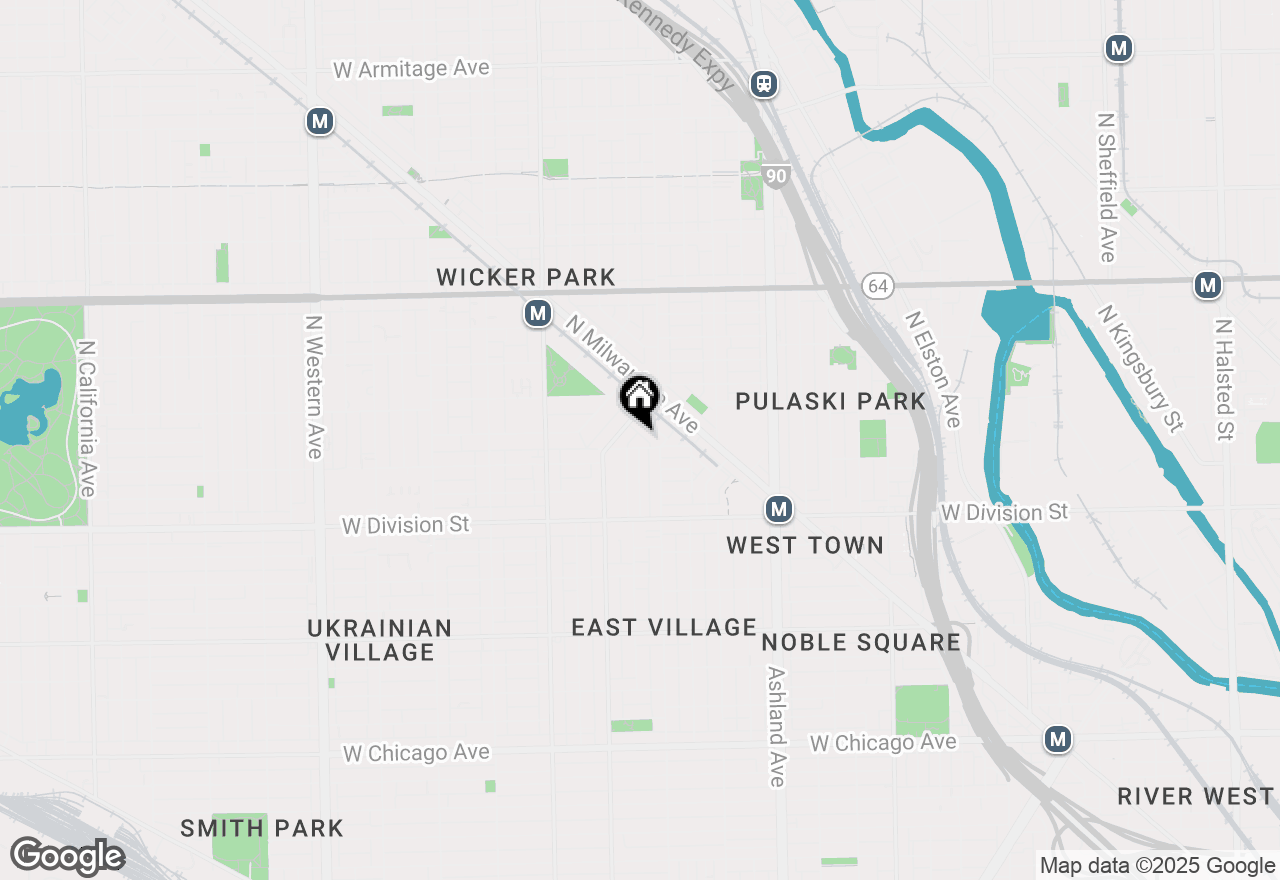 Map of 1822 W Ellen Street #3, Chicago, IL 60622