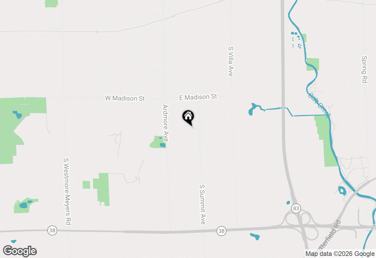 Map of 124 E Jackson Street, Villa Park, IL 60181