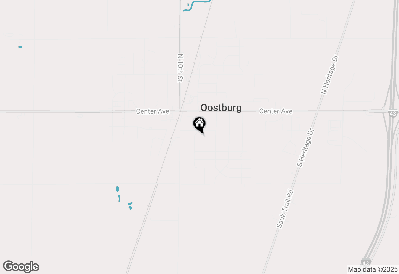 Map of 203 S 9th St, Oostburg, WI 53070