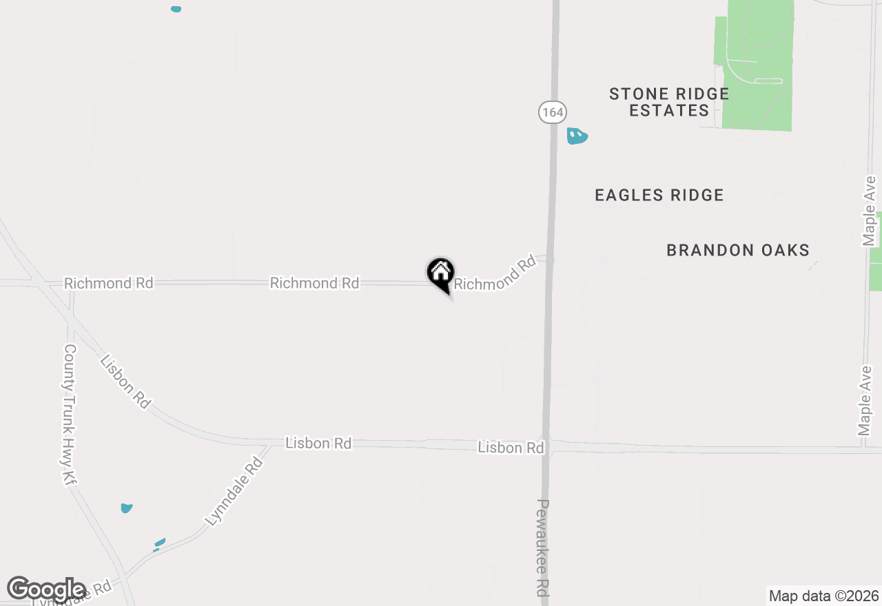 Map of W253N5553 Crescent Hill Dr, Sussex, WI 53089