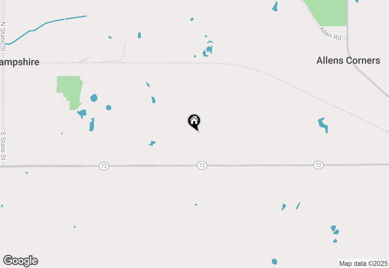 Map of 661 Olive Lane, Hampshire, IL 60140
