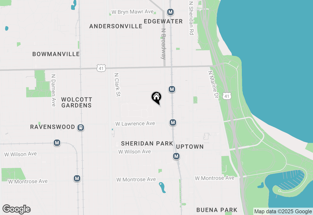 Map of 4870 N Magnolia Avenue, Chicago, IL 60640