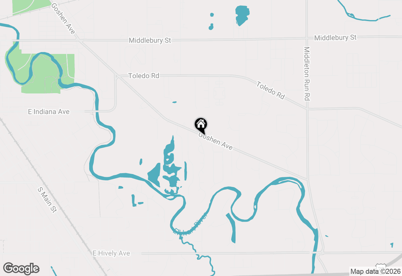 Map of 56678 Coppergate Drive, Elkhart, IN 46516