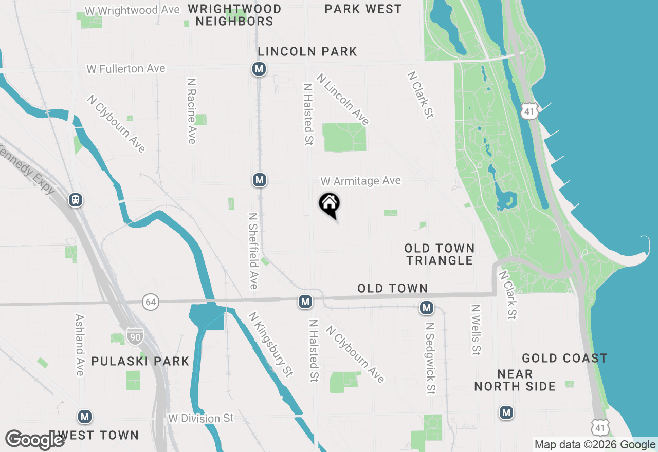 Map of 1857 N Burling Street, Chicago, IL 60614