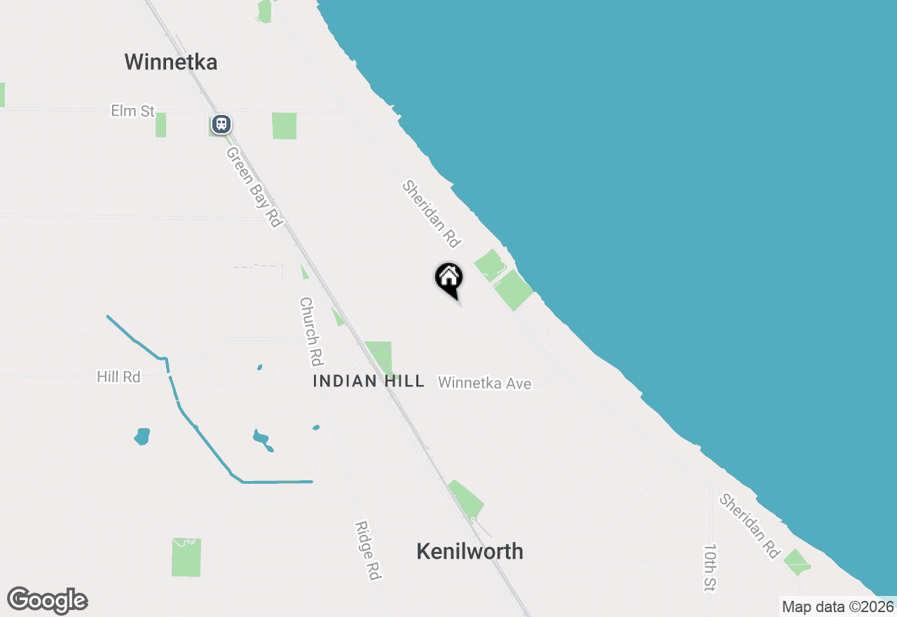Map of 373 Sunset Road, Winnetka, IL 60093