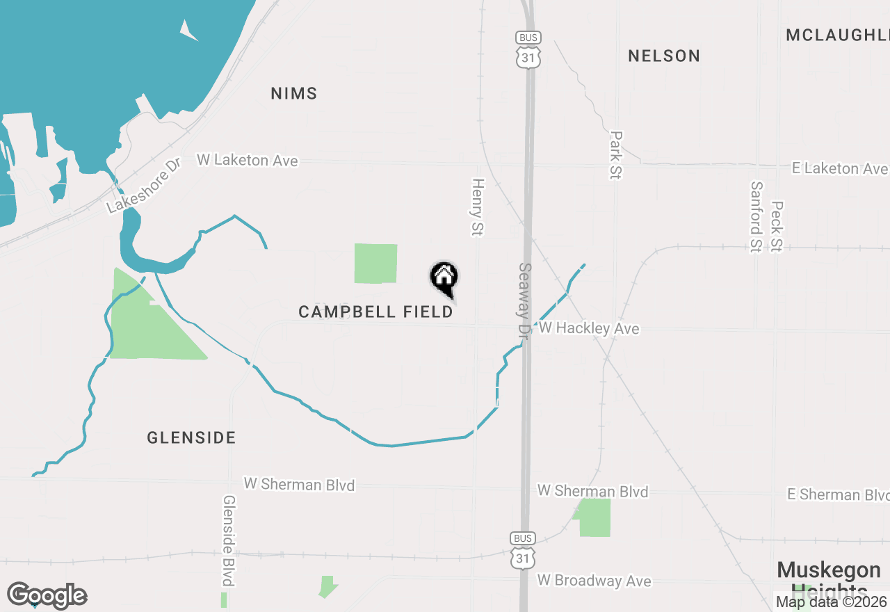 Map of 2150 Kinsey Street, Muskegon, MI 49441