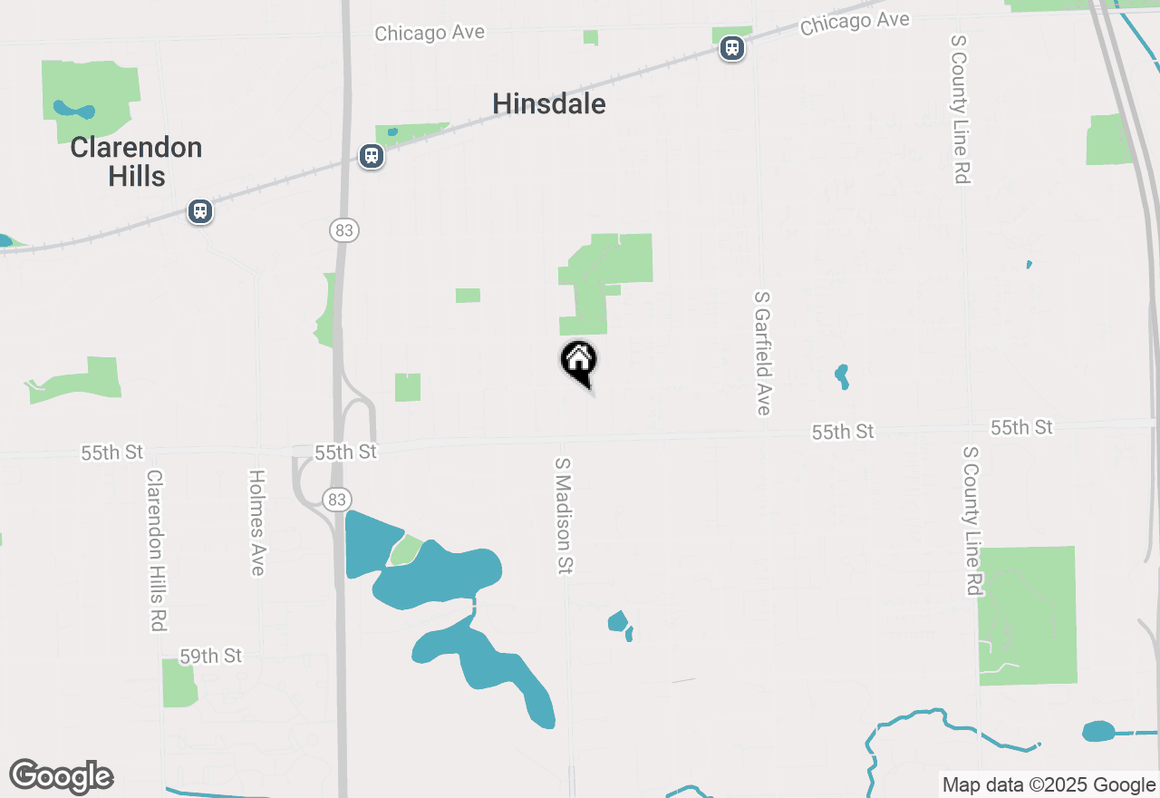 Map of 910 Allmen Avenue, Hinsdale, IL 60521