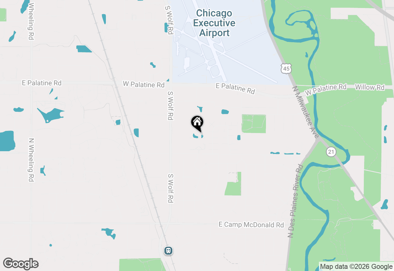 Map of 18 E Old Willow Road #213N, Prospect Heights, IL 60070