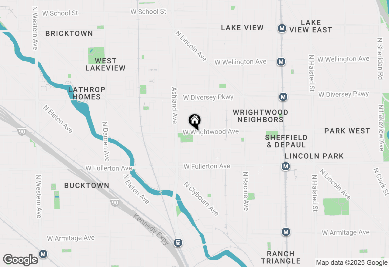 Map of 1459 W Wrightwood Avenue #1459, Chicago, IL 60614
