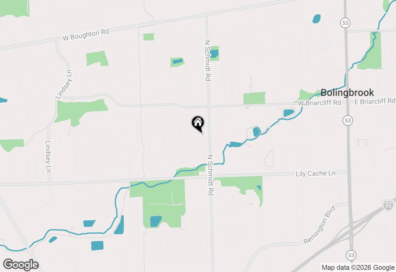 Map of 520 Cumberland Lane, Bolingbrook, IL 60440