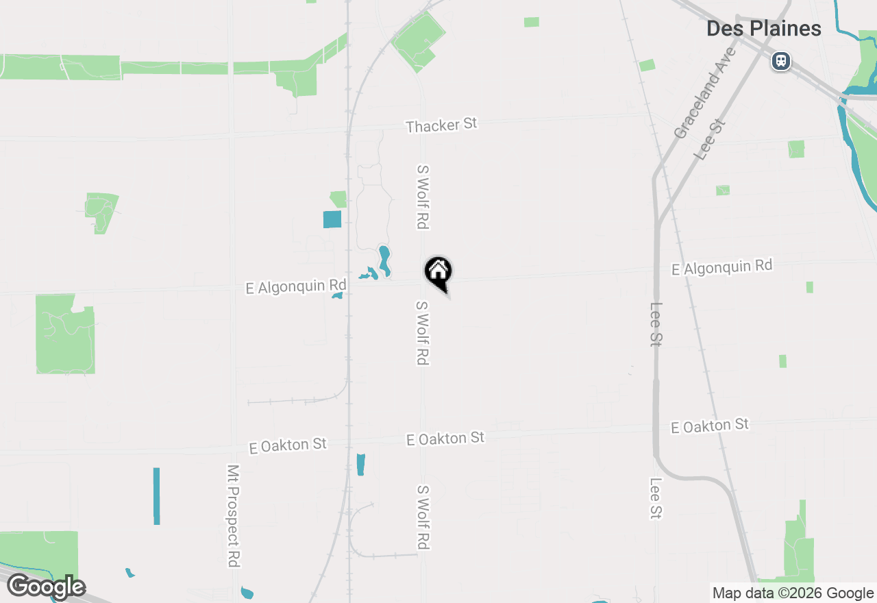 Map of (Address confidential), Des Plaines, Illinois 60018