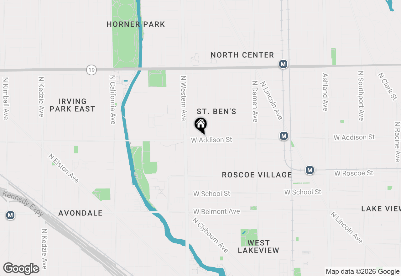 Map of 2302 W Addison Street, Chicago, IL 60618