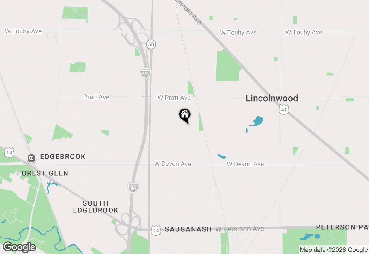 Map of 6609 N Kenton Avenue #HOUSE, Lincolnwood, IL 60712