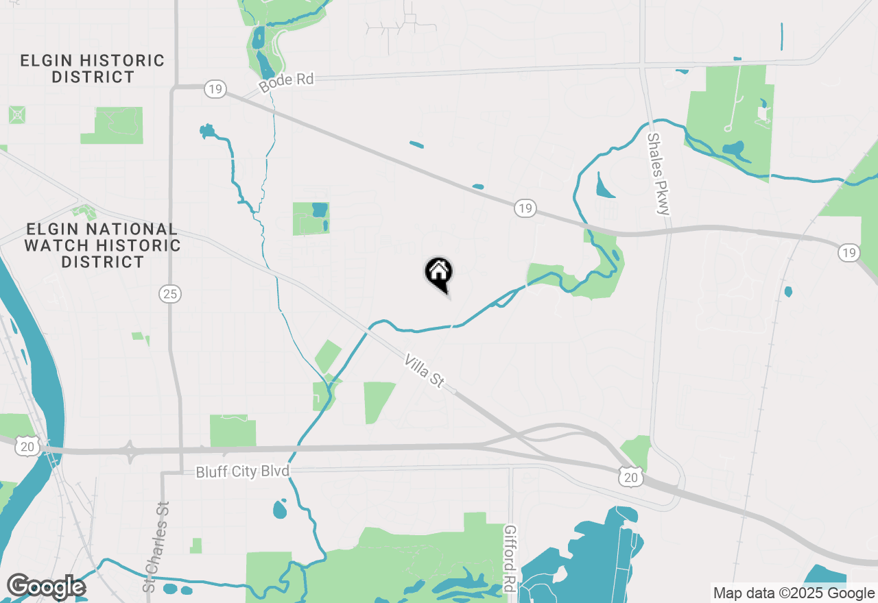 Map of 408 Woodview Circle #B, Elgin, IL 60120