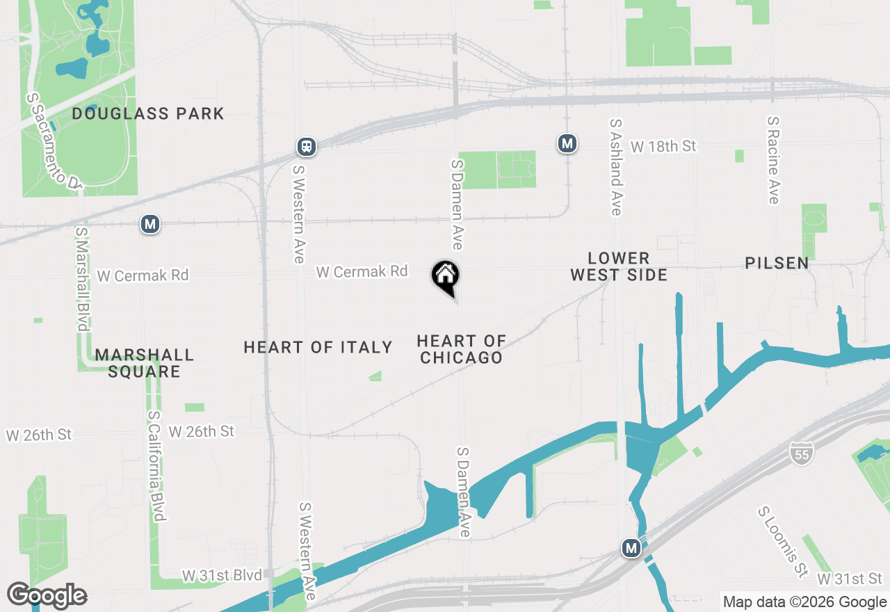 Map of 2020 W 23rd Street #1, Chicago, IL 60608