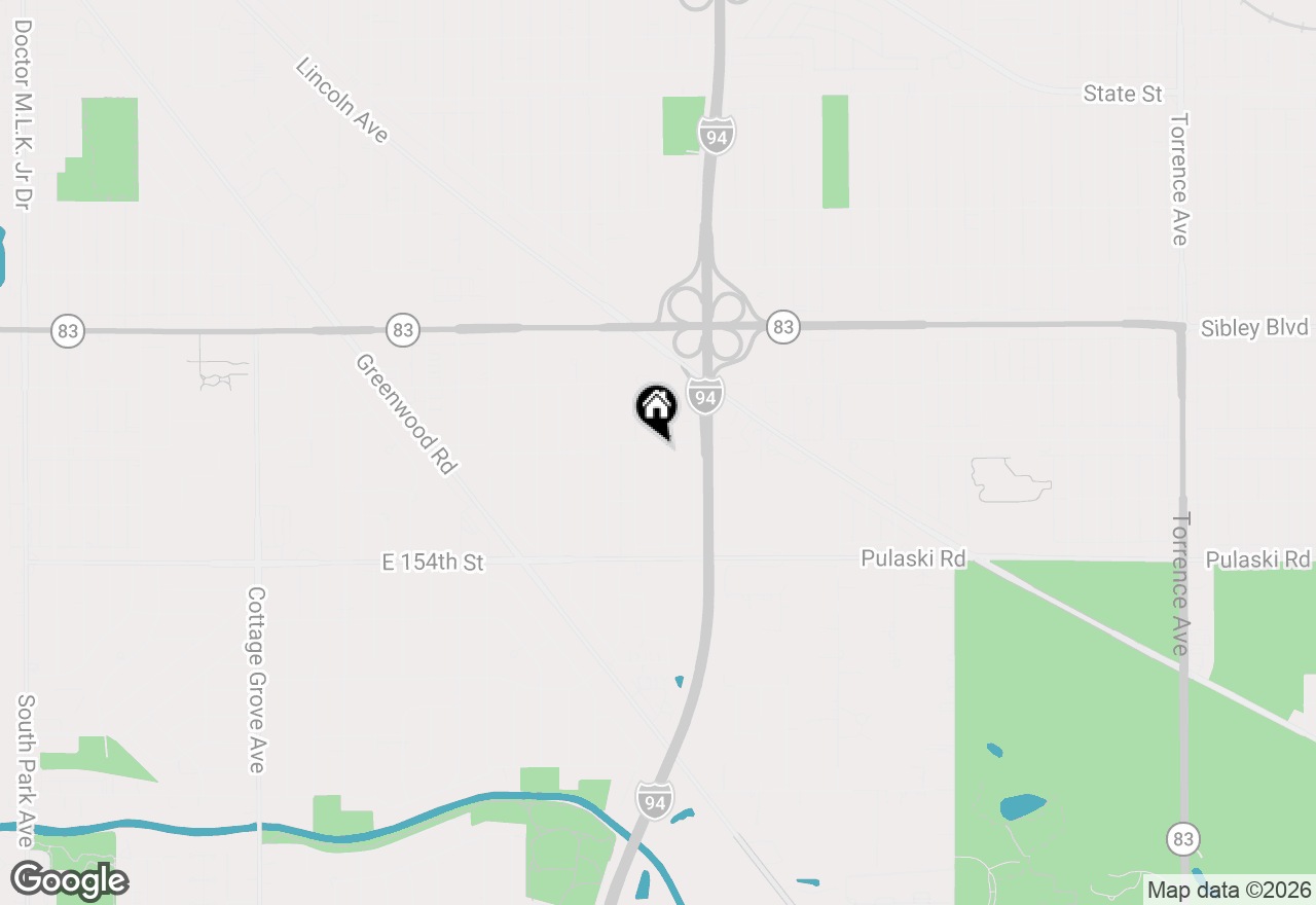 Map of 15206 Blackstone Avenue, Dolton, IL 60419