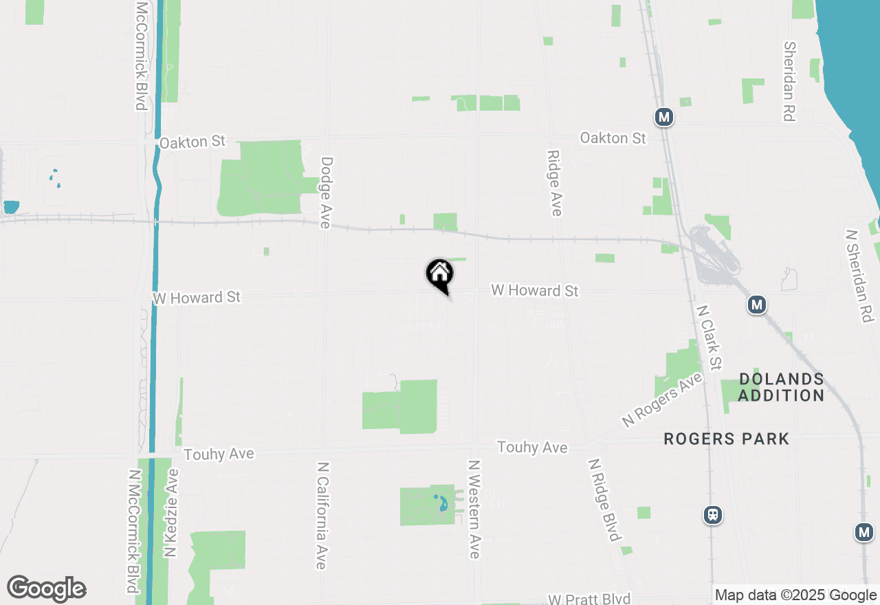 Map of 2451 W Howard Street #309, Chicago, IL 60645