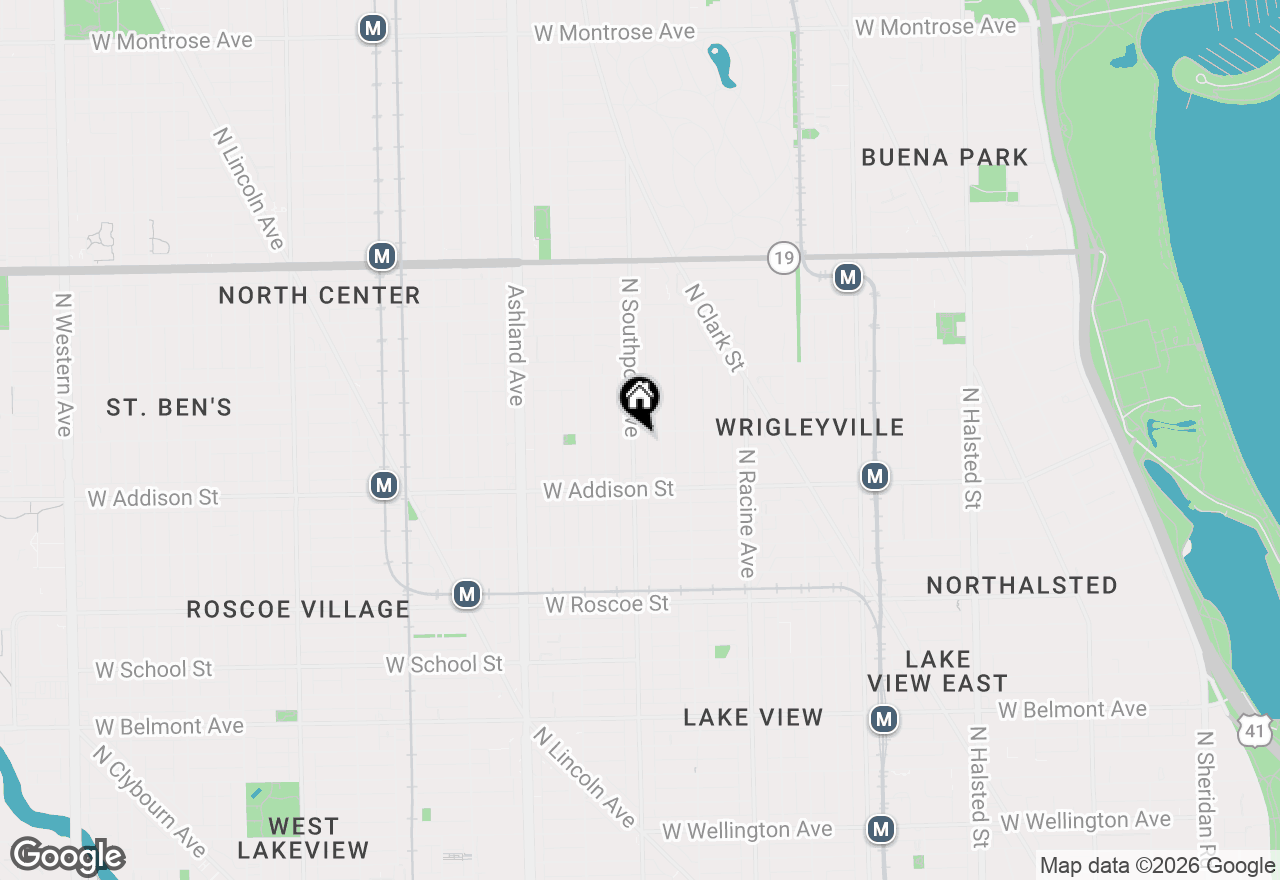 Map of 3651 N Southport Avenue #2, Chicago, IL 60613