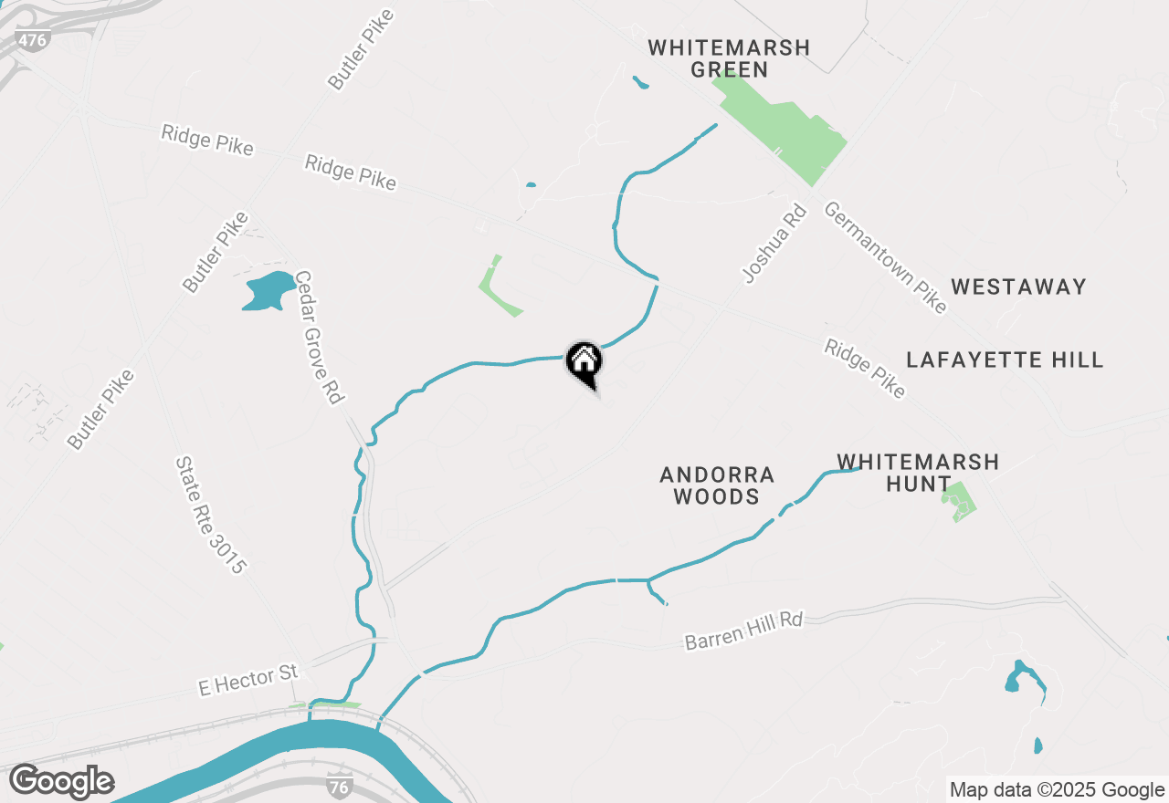 Map of 1 Cherry Court, Lafayette Hill, PA 19444