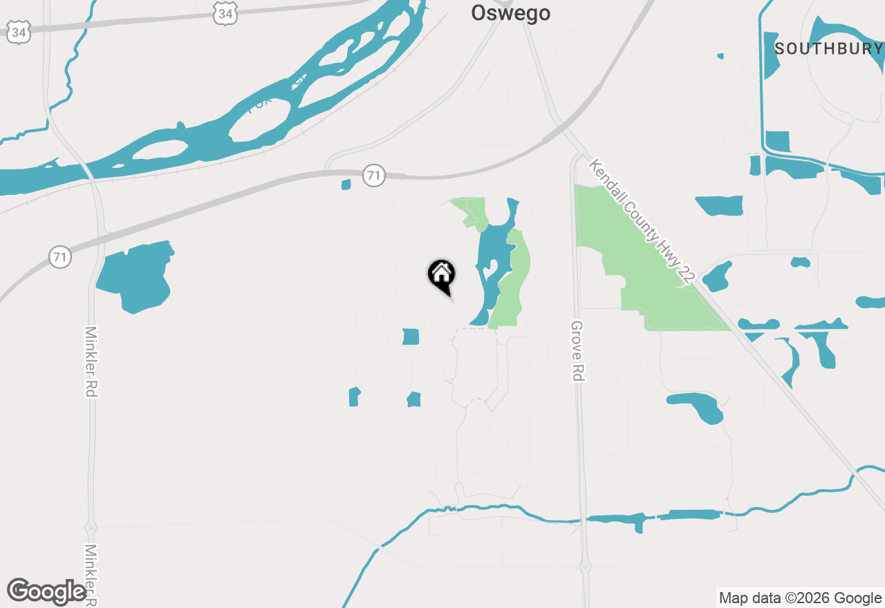Map of 502 Saratoga Court, Oswego, IL 60543