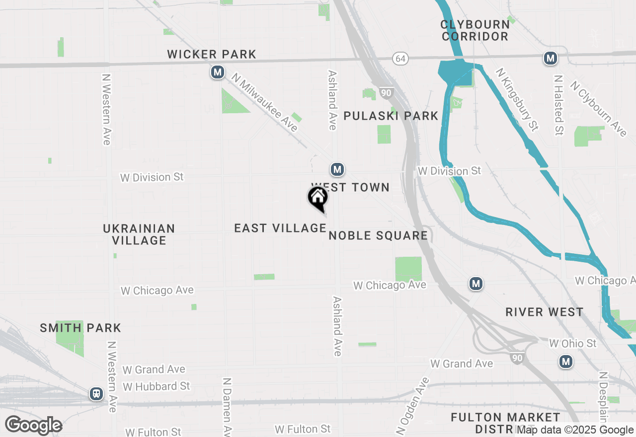 Map of 1022 N Marshfield Avenue #1, Chicago, IL 60622