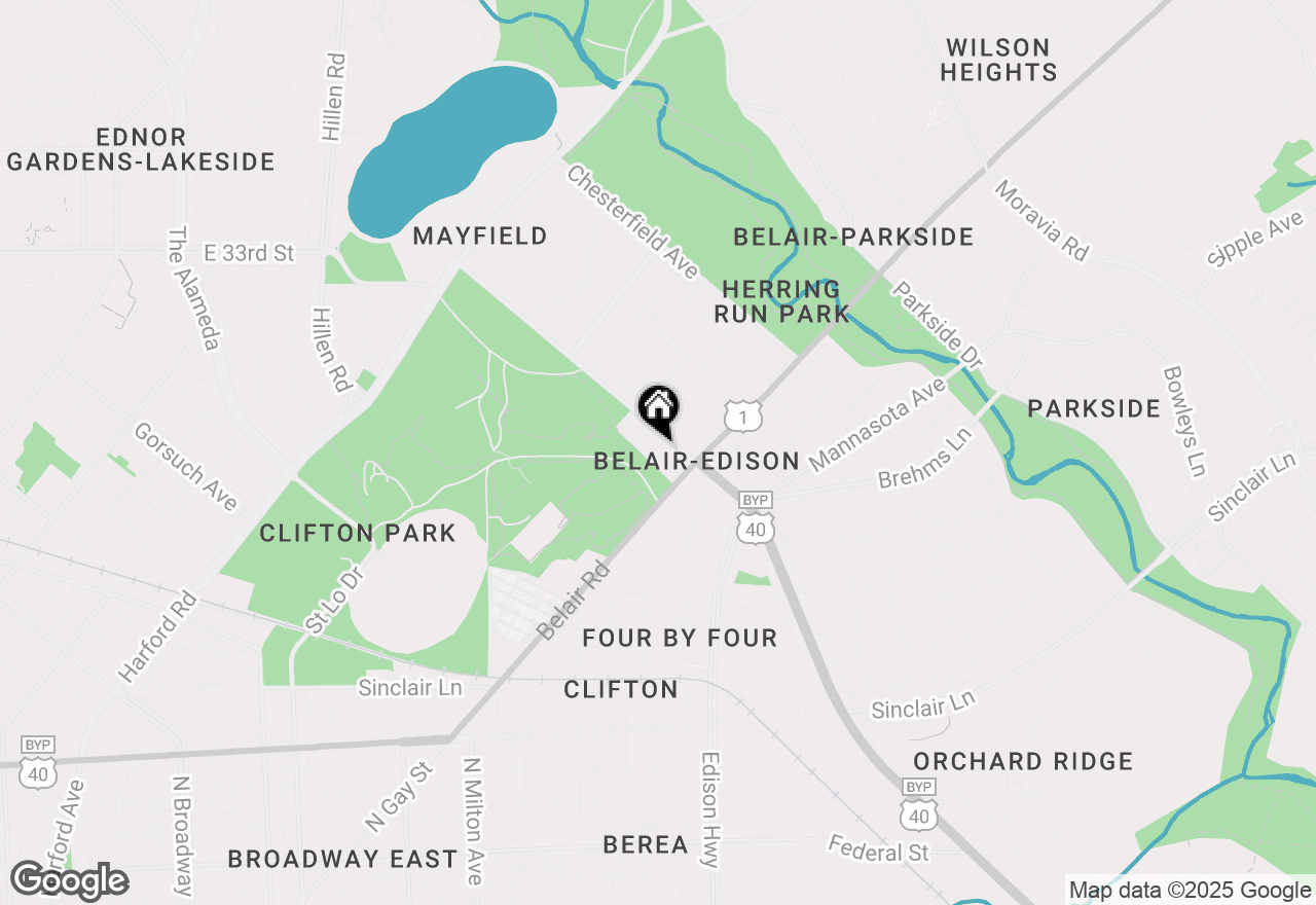 Map of 3202 Harwell Avenue, Baltimore, MD 21213