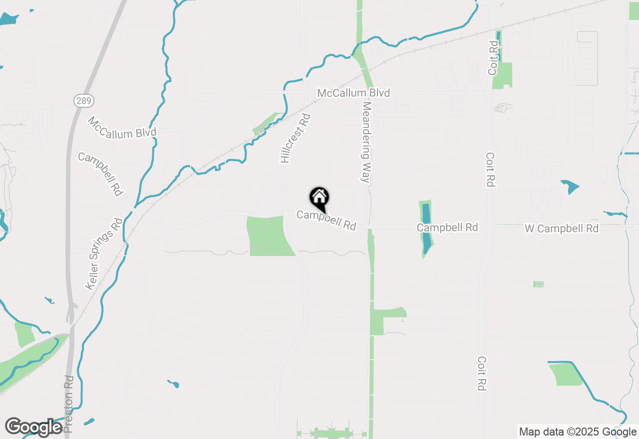 Map of 7127 Crooked Oak Drive, Dallas, TX 75248