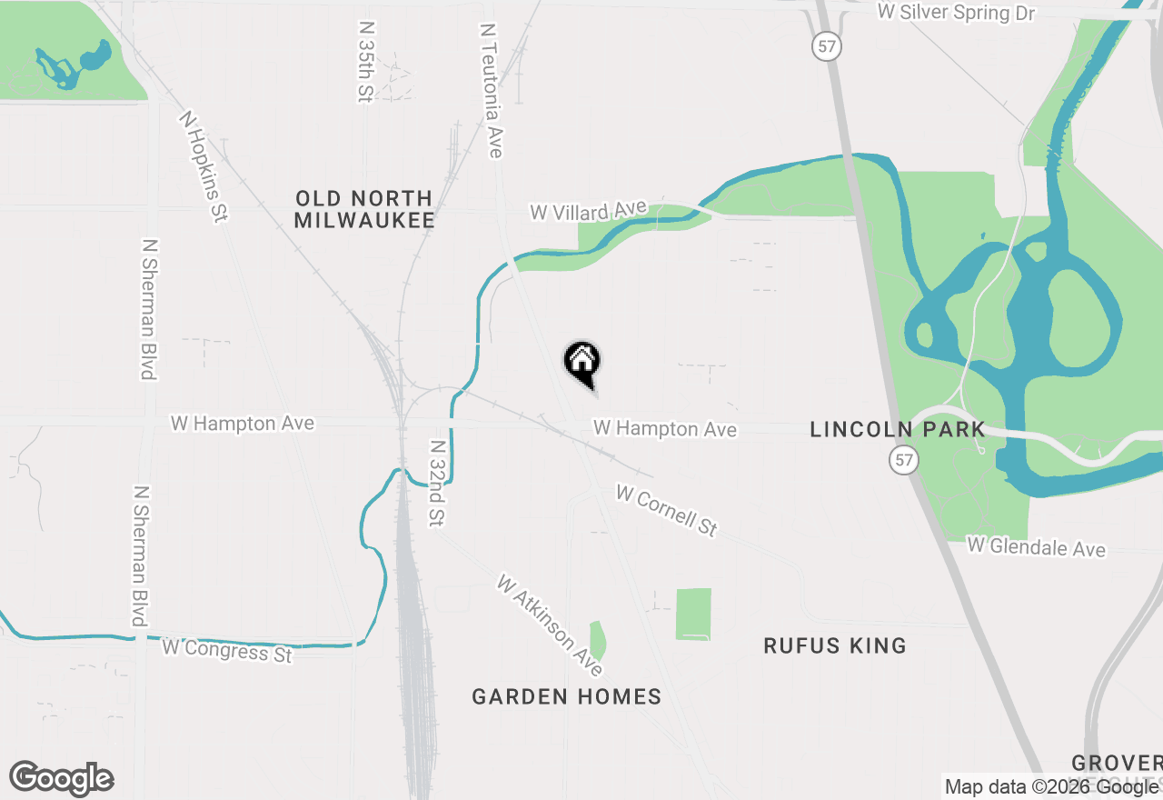 Map of 2619 W Linwal Ln, Milwaukee, WI 53209