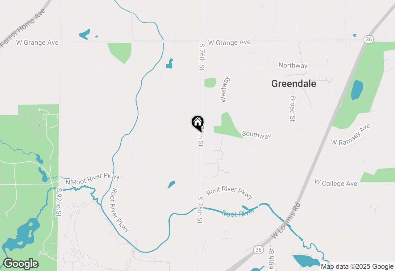 Map of 7622 Fielding Ln, Greendale, WI 53129